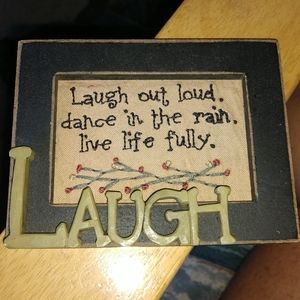 Laugh out Loud handmade accent